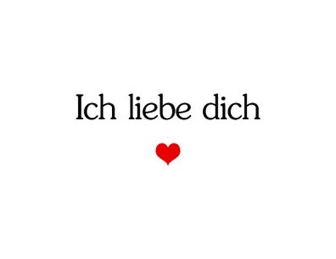 Here are a few expression to signal affection in German: German phrase. Translation. Use. Ich liebe dich. I love you. Romantic love mostly. Sometimes also for things or actions. (as in "Ich liebe Pizza" - I love Pizza) 
